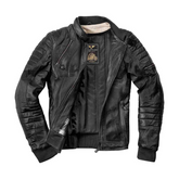 Cafe Racer Brando Motorcycle Quilted Leather jacket